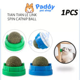 Viên Cỏ Mèo Xoay Gắn Tường Rotating Catnip - Paddy Pet Shop
